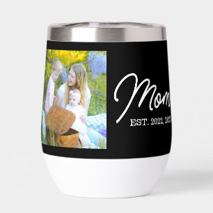 Mom Established Script Black Photo