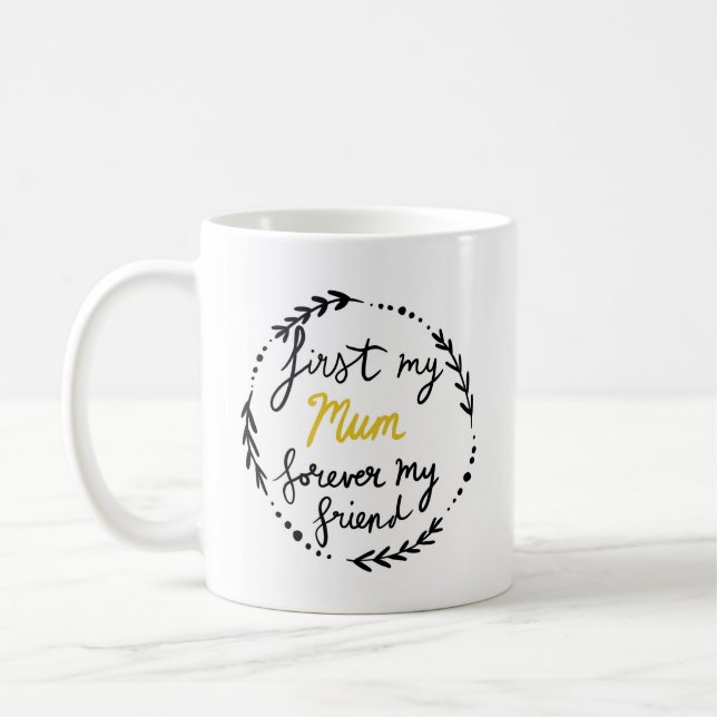 Mom, forever my friend, coffee mug (Left)