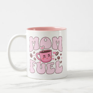 Mom fuel  Two-Tone coffee mug