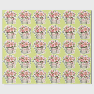 Mom Garden Flowers Wrapping Paper