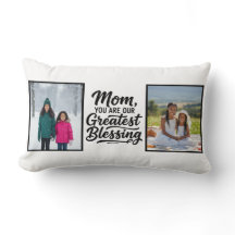 Mom Greatest Blessing Two Custom Photo Minimalist