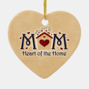MOM Heart of the Home Ornament