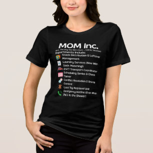 MOM Inc. - Funny Mothers Day for Mum Tri-Blend Shirt