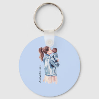 Mom is the best key ring