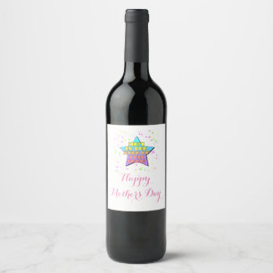 MOM Is The Star Of This Show Wine Label