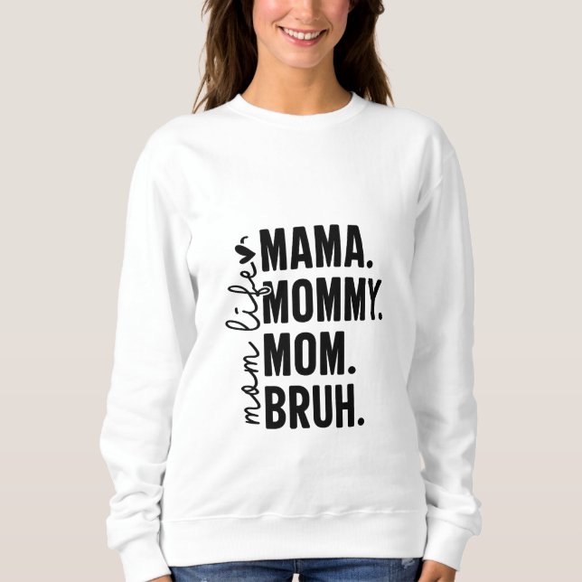 Mom Life Cozy Sweater - Ideal Mother's Day Gift (Front)