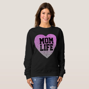 MOM LIFE T-SHIRTS FAUX GLITTER sweatshirts