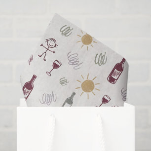 Mom Life Wine Vibe Mothers Day Tissue Paper