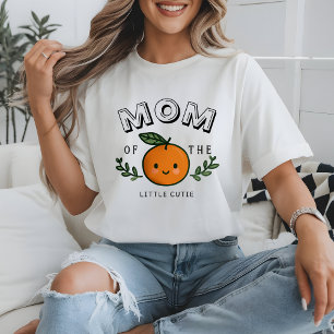 Mom Little Cutie T-Shirt 1st Birthday Party Tri-Blend Shirt