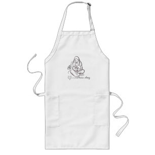 Mom Love  Beautiful Design Long Apron