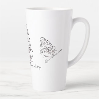 Mom Love T-shirt Beautiful Design Latte Mug