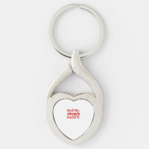 Mom Love You More Sweet Family Quote  Key Ring