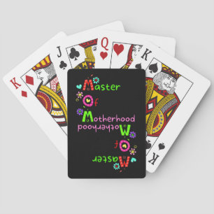 MOM MASTER OF MOTHERHOOD  funny mother's day       Playing Cards