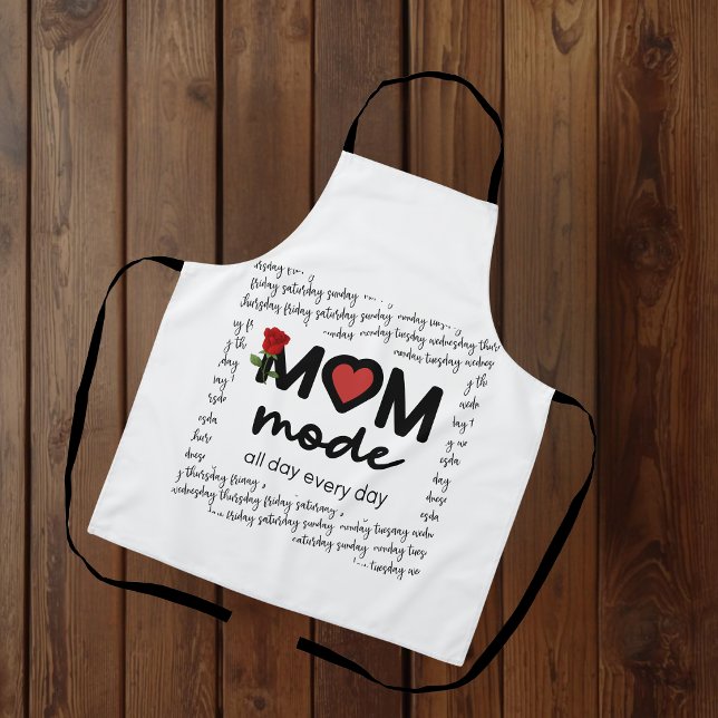 Mom Mode All Day Every Day Apron (Creator Uploaded)