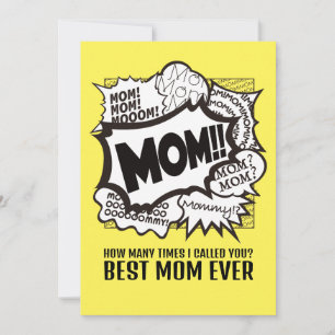 MOM! Mother's day thanks cards