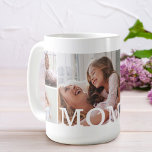 MOM Multiple Photo Collage & Custom Monogram Coffee Mug<br><div class="desc">Show your mum (mother) your love with our personalised MOM photo collage & monogram mug. Our design features a wrap-around design with a seven photo collage design. "MOM" displayed in white over the photo. This special mug is the perfect gift to send to your mum for mother's day, birthday, Christmas,...</div>
