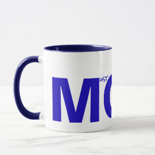 MOM (must obey me) Blue Mug