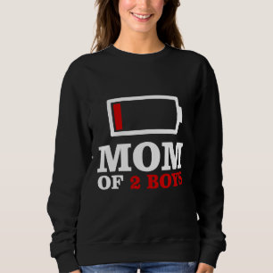 Mom Of 2 Boys Mothers Day Gift from Son Sweatshirt