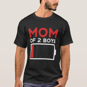 Mom of 2 Boys Mother's Day T-Shirt