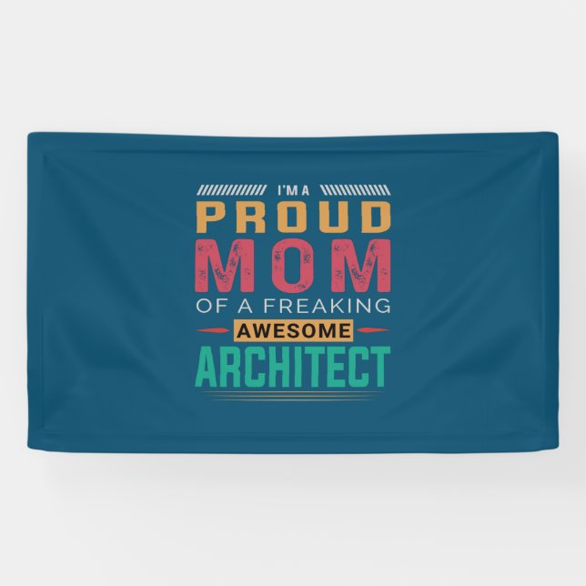 Mom Of Awesome Architect Banner (Horizontal)