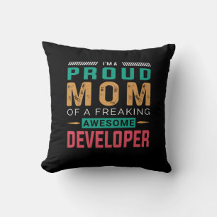 Mom Of Awesome Developer Cushion