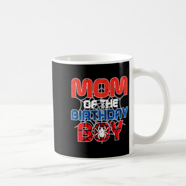 Mom Of Birthday Boy Sder Bday Party Family Matchin Coffee Mug (Right)