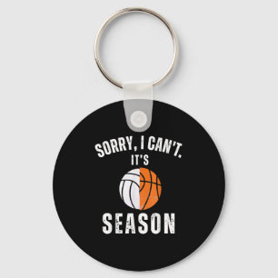 Mom Of Both Sorry I Can't It's Basketball Volleyba Key Ring