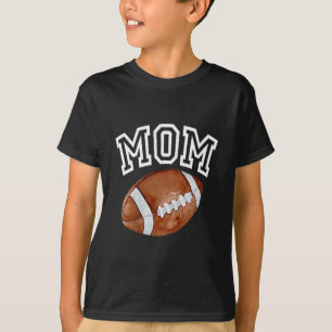 Mom Of The 1 Year Old Football Birthday Boy Family T-Shirt