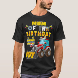 Mom of the Birthday Boy Construction Birthday Part T-Shirt