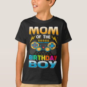 MOM Of The Birthday Boy Matching Video Gamer Birth T-Shirt