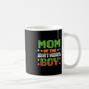 Mom Of The Birthday Boy Party Video Gamer Pixel Nu Coffee Mug