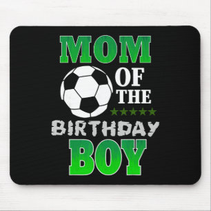 Mom Of The Birthday Boy Soccer Stars Outfit Mouse Pad