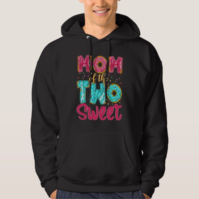 Mom Of The Two Sweet Kids Proud Mother Mothers Day Hoodie (Front)