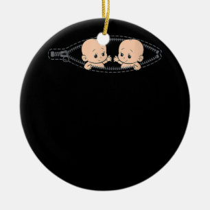 Mom Of Twin Pregnancy Twins Mom Pregnant With Twin Ceramic Tree Decoration