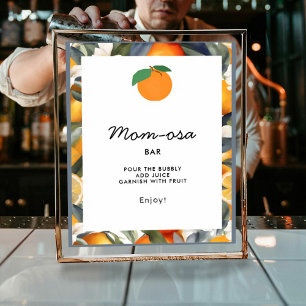 Mom-osa A Little Cutie is on the Way Baby Shower Poster