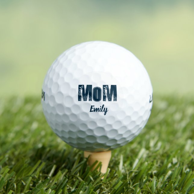 Mom Personalized name  Golf Balls (Insitu Tee)