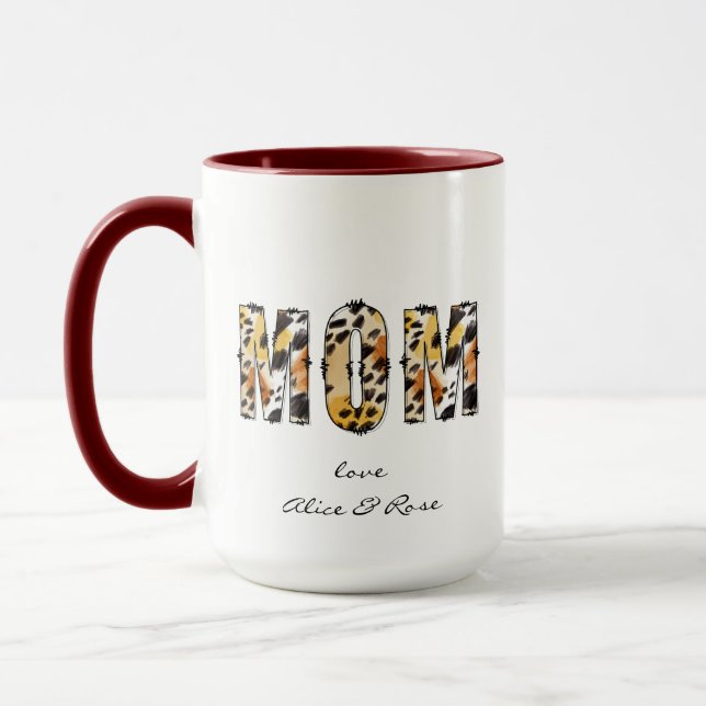 Mom Personalized Name  Mug (Left)