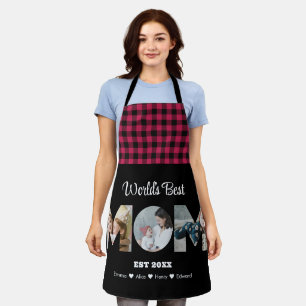 Mom Photo Collage Cutout Mother's Day Birthday Apron