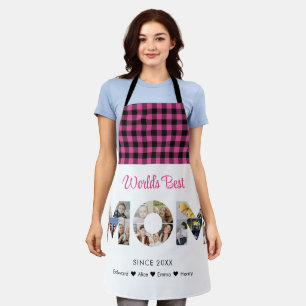 Mom Photo Collage Cutout Mother's Day Birthday Apron