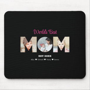 Mom Photo Collage Cutout Mothers Day Birthday  Mouse Pad
