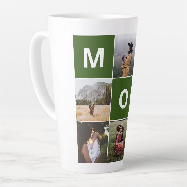 Mom Photo Latte Mug for Mother's Day (Left Angle)