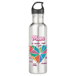 Mom Pie Heart All Mom Titles 710 Ml Water Bottle