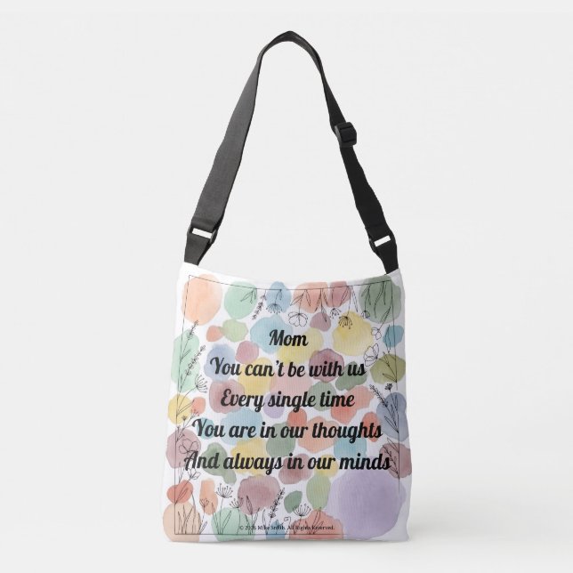 Mom Poem Crossbody Bag (Front)