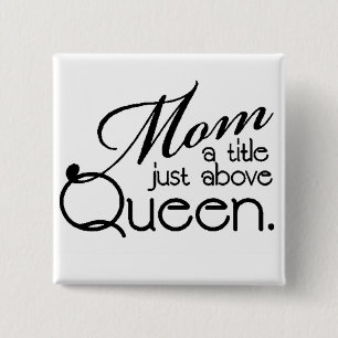 MOM QUOTE 15 CM SQUARE BADGE