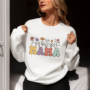 Mom Retro Floral Gift for Mom Sweatshirt