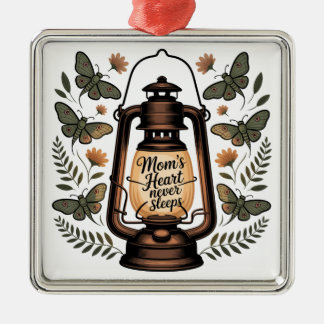 Mom’s Heart Never Sleeps Metal Tree Decoration