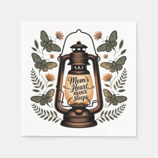 Mom’s Heart Never Sleeps Napkin