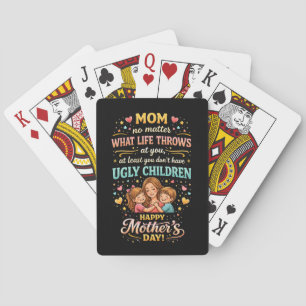 Mom’s Laughing Love Playing Cards