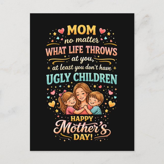 Mom’s Laughing Love Postcard (Front)