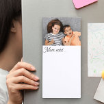 Mom Said Photo Family Fridge Messages Magnetic Notepad<br><div class="desc">Personalize this magnetic notepad with your favorite photo and pop it on the fridge so everyone knows where it is. The template is set up for you to add a photo and you can also edit the wording "mom said.." if you wish to change it to mommy or nan, for...</div>